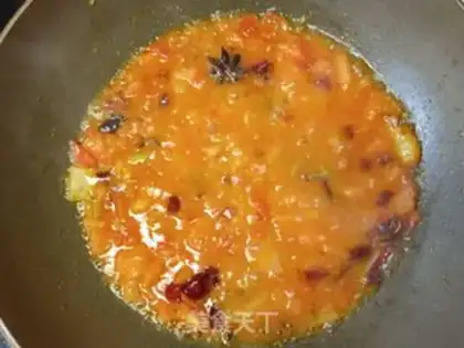 Make Tomato filament noodles step 14