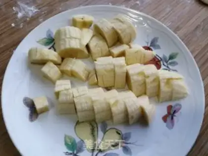 Make Banana milk congee step 2