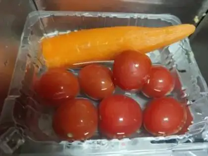 Make Shrimp egg salad step 1