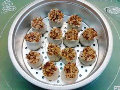 Make The dumplings, the mushrooms, the wheat step 17