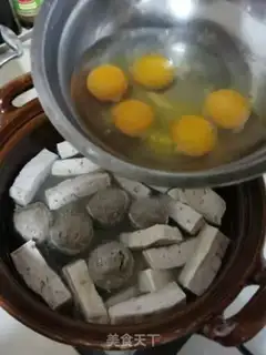 Make Beefball egg soup step 5
