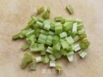 Make Celery sausage pancakes step 0