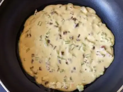 Make Celery sausage pancakes step 7