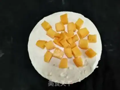 Make Mango heart mousse cake step 10