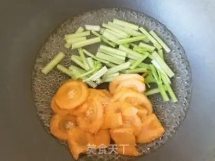 Make Carrot celery and sausage step 3