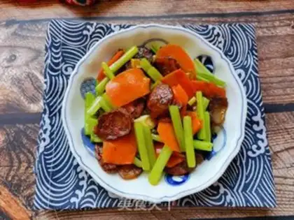 Make Carrot celery and sausage step 12
