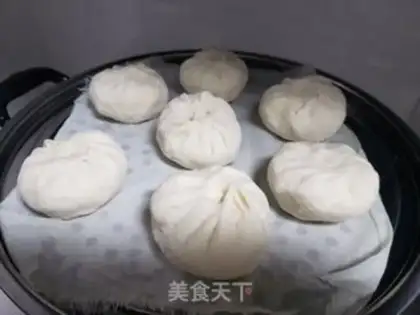 Make White radish fried tofu buns step 10