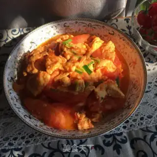 Make Tomato fried eggs step 9