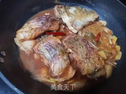 Make Iron pan beer fish step 7