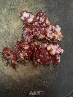 Make Celery fried sausage step 0