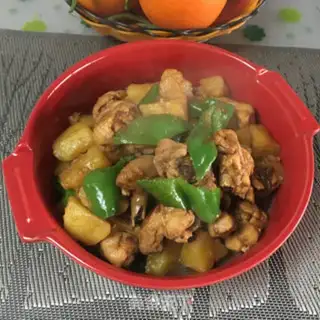 Make Pepper potatoes for chicken legs step 10