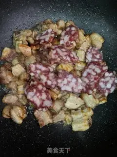 Make Five flowers of sausage and pepper step 5