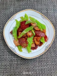 Make Five flowers of sausage and pepper step 9