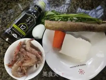 Make Shrimp tofu soup step 0