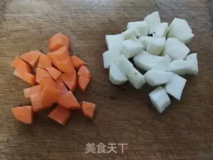 Make Shrimp tofu soup step 1