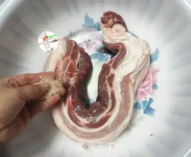 Make Homemade salt meat step 3