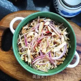 Make Onion bean sprouts dry step 7