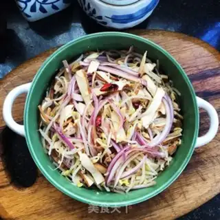Make Onion bean sprouts dry step 8