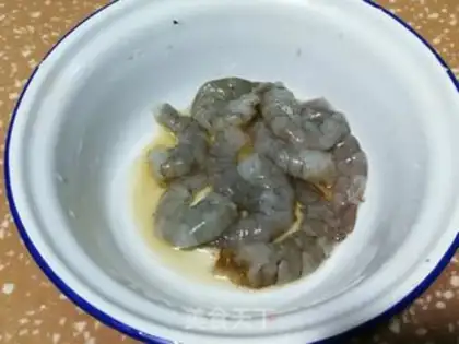 Make Shrimp mustard rice step 0