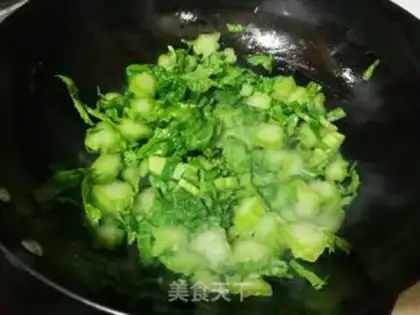 Make Shrimp mustard rice step 3