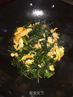 Make Spinach fried eggs step 6