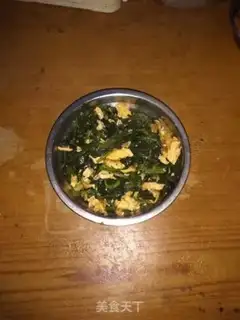 Make Spinach fried eggs step 7