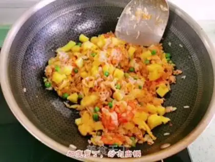 Make Pineapple rice step 11