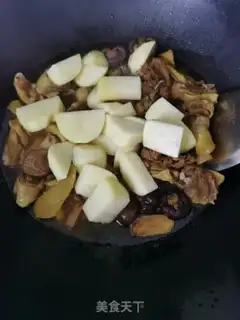 Make Flaming mushroom potato chicken step 9