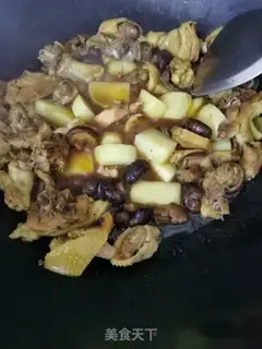 Make Flaming mushroom potato chicken step 10