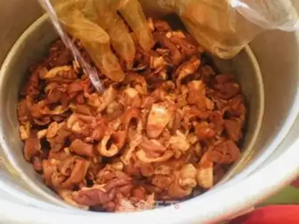 Make Spicy sausage step 7