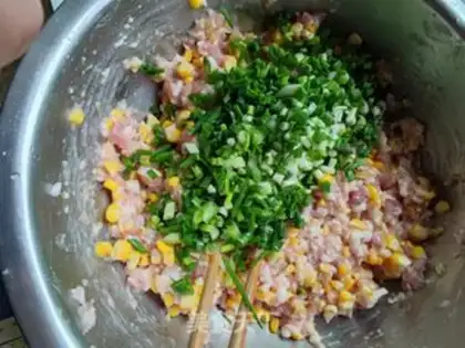 Make Corn dumplings step 10
