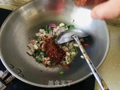 Make Pumpkin leaves step 5