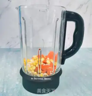 Make Carrot corn juice step 1