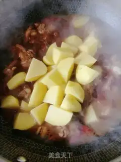 Make Potato burn ribs step 6