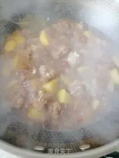 Make Potato burn ribs step 7