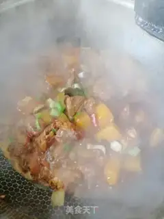 Make Potato burn ribs step 8