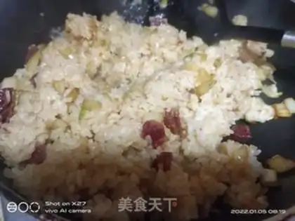 Make The cabbage sausage and rice step 4