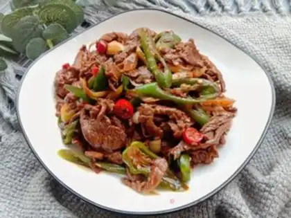 Make Beef with pepper onion step 13