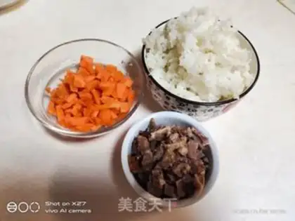 Make Carrot duck fried rice step 0