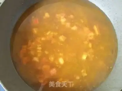Make Tomato spinach soup noodles step 5