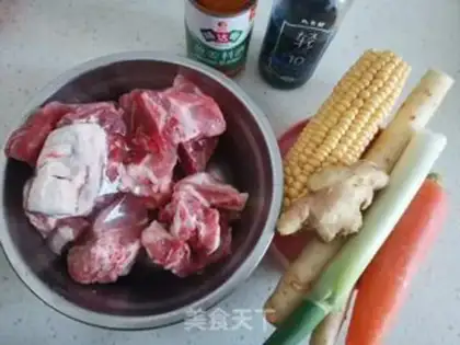Make Corn steak soup step 0