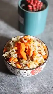 Make Carrot duck fried rice step 6