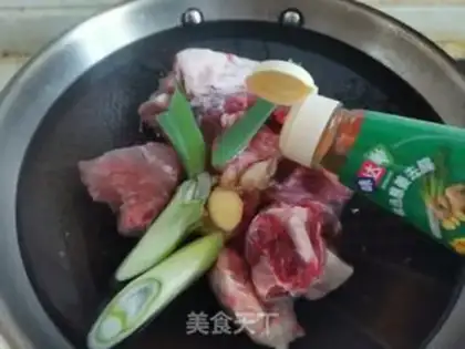 Make Corn steak soup step 1