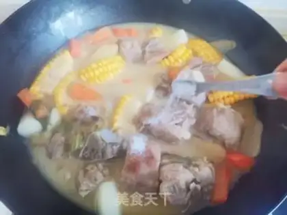 Make Corn steak soup step 11