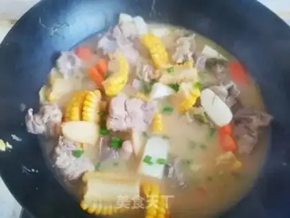 Make Corn steak soup step 12