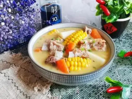 Make Corn steak soup step 14