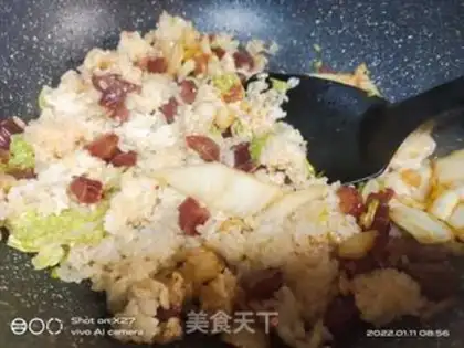 Make Sausage pickled rice step 3