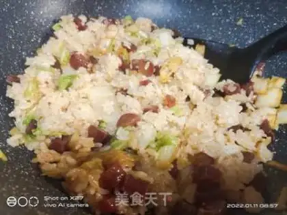 Make Sausage pickled rice step 5