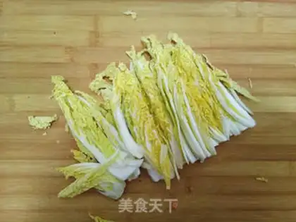 Make Garlic meat powdered doll food step 2