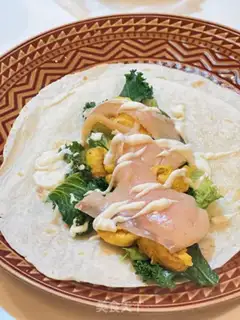 Make Samurai vegetable burrito step 7